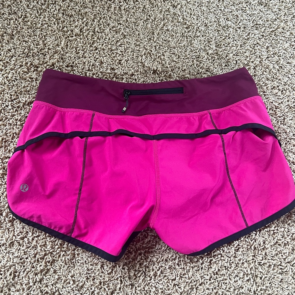 Lululemon Pink Athletic Shorts - Picture 2 of 3